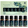 Pursonic Pet Friendly Aromatherapy Essential Oils Collection front view of 6-pack set.