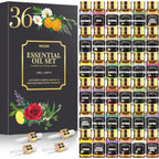 NESCCI Essential Oil Set front view showing 36 bottles in a gift box