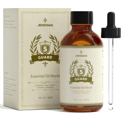ARVIDSSON Five Guards Essential Oil Blend 120ml bottle front view for aromatherapy.