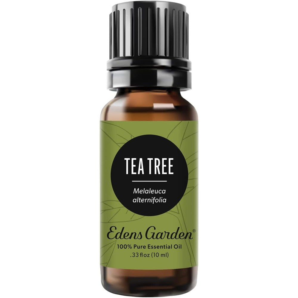 Edens Garden Tea Tree Essential Oil 10ml bottle front view for aromatherapy