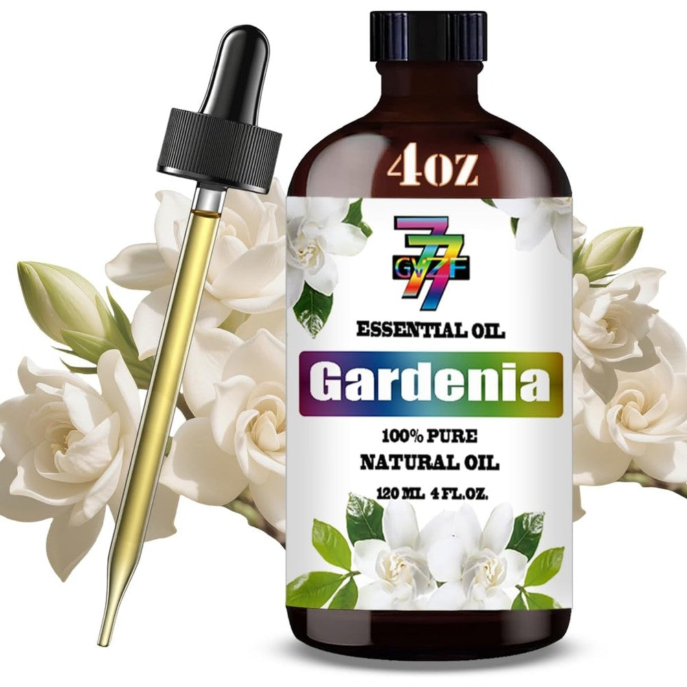 GV77ZF Gardenia Essential Oil 120ml bottle front view for aromatherapy