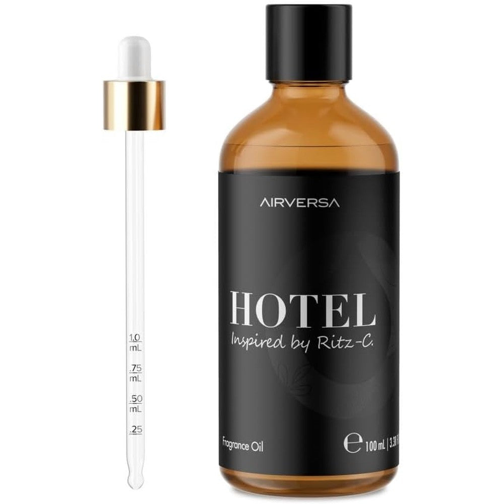 Airversa Ritz-Carlton inspired diffuser fragrance oil 100ml bottle with glass dropper for home aromatherapy.