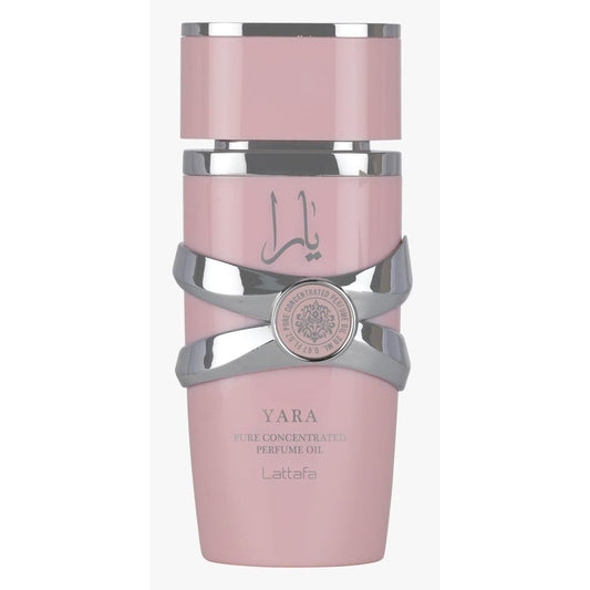 Lattafa Yara Concentrated Perfume Oil 20ml front view bottle for women