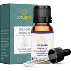 LOTUSJOY Pure Spikenard Essential Oil front view amber bottle