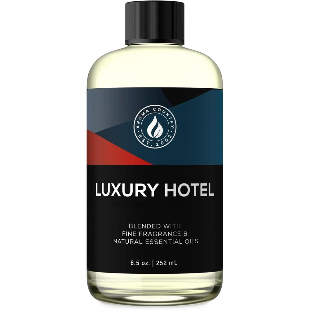 Aroma Country Ritzy Luxury Hotel Diffuser Oil 8.5 Fluid Ounce front view for home fragrance.