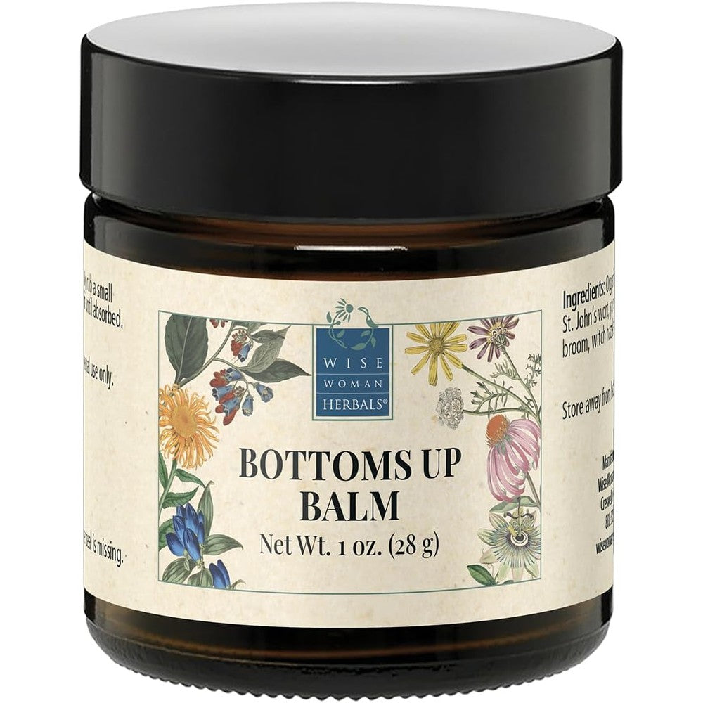 Wise Woman Herbals Bottoms Up Balm front view soothing skin salve