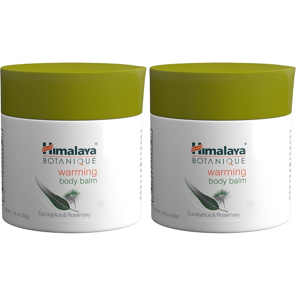 Himalaya Botanique Warming Body Balm front view of 2 pack bundle for muscle relief