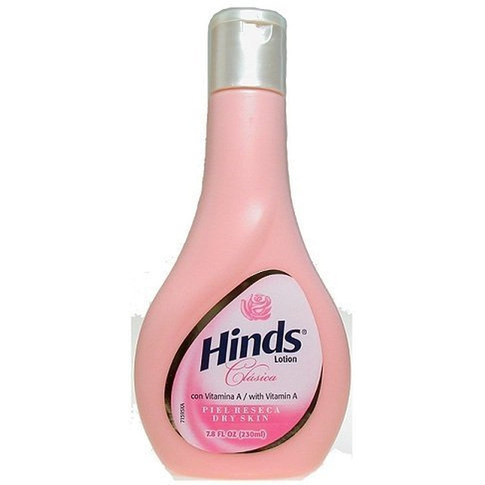 Hinds Clasica Body Lotion front view bottle for dry skin hydration.
