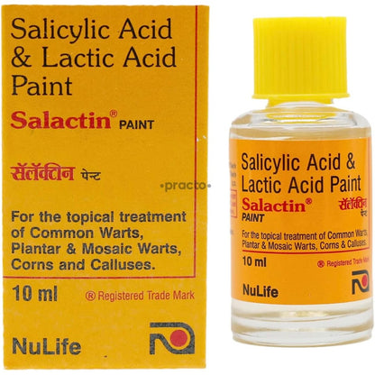 Salactin Paint 10ml bottle front view for wart removal