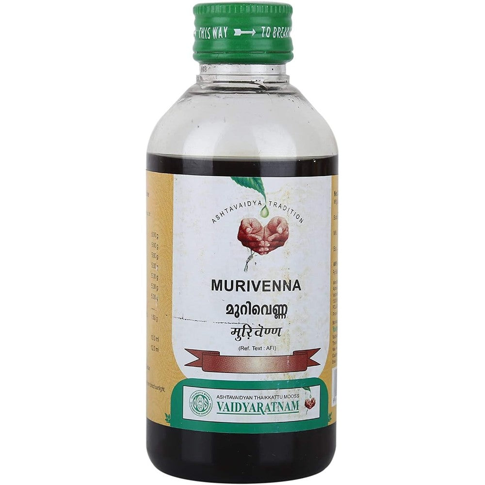 Vaidyaratnam Murivenna 200ml Pack of 2 front view for Ayurvedic pain relief.