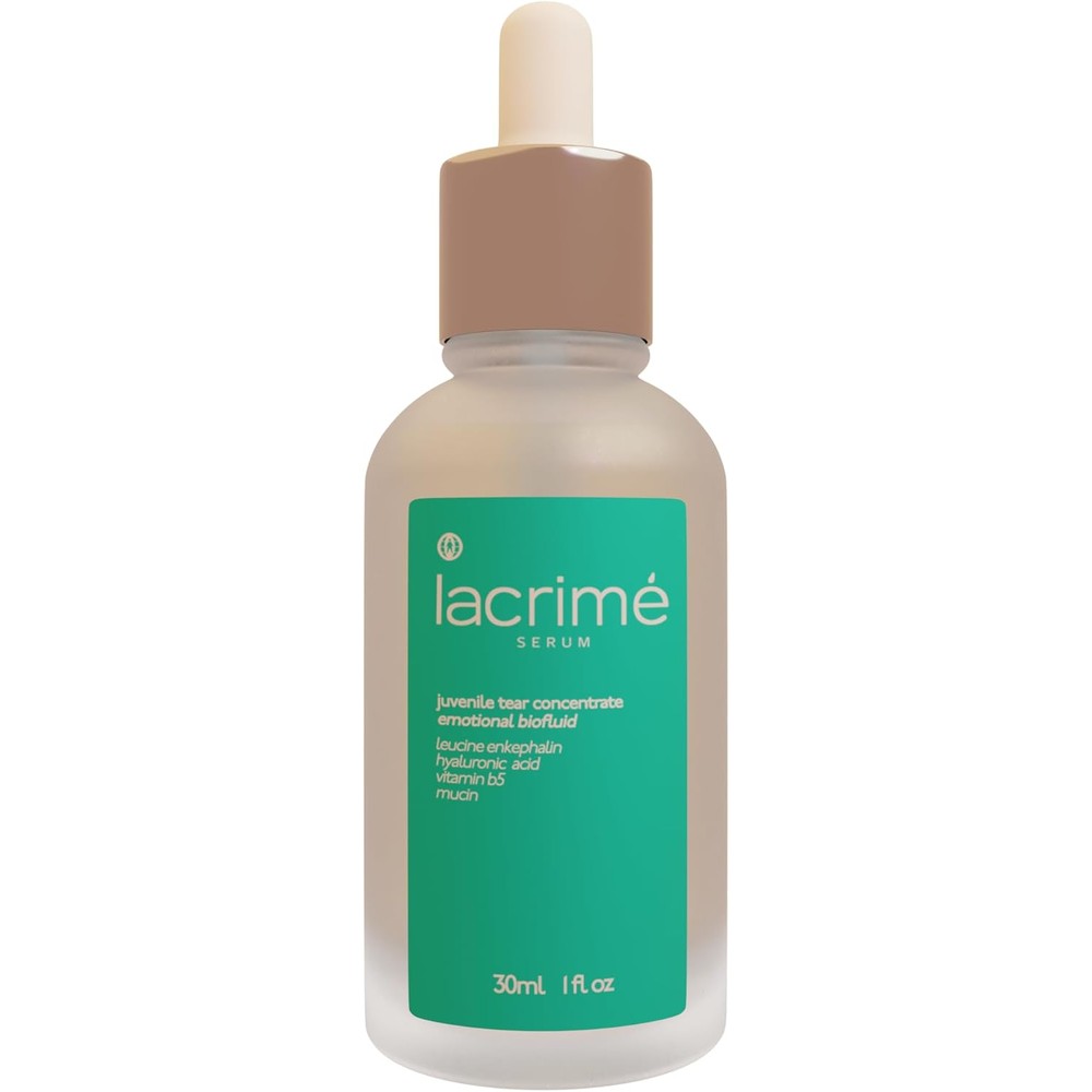 Lacrime Juvenile Tear Concentrate Serum and Balm bottle front view for facial hydration.