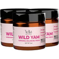 Yella Wellness Wild Yam Cream 3 pack front view for hormone balance.