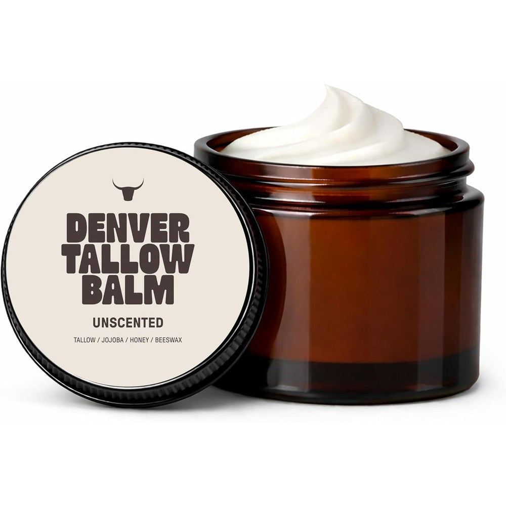 TKTALKER Denver Tallow and Honey Balm unscented front view moisturizer