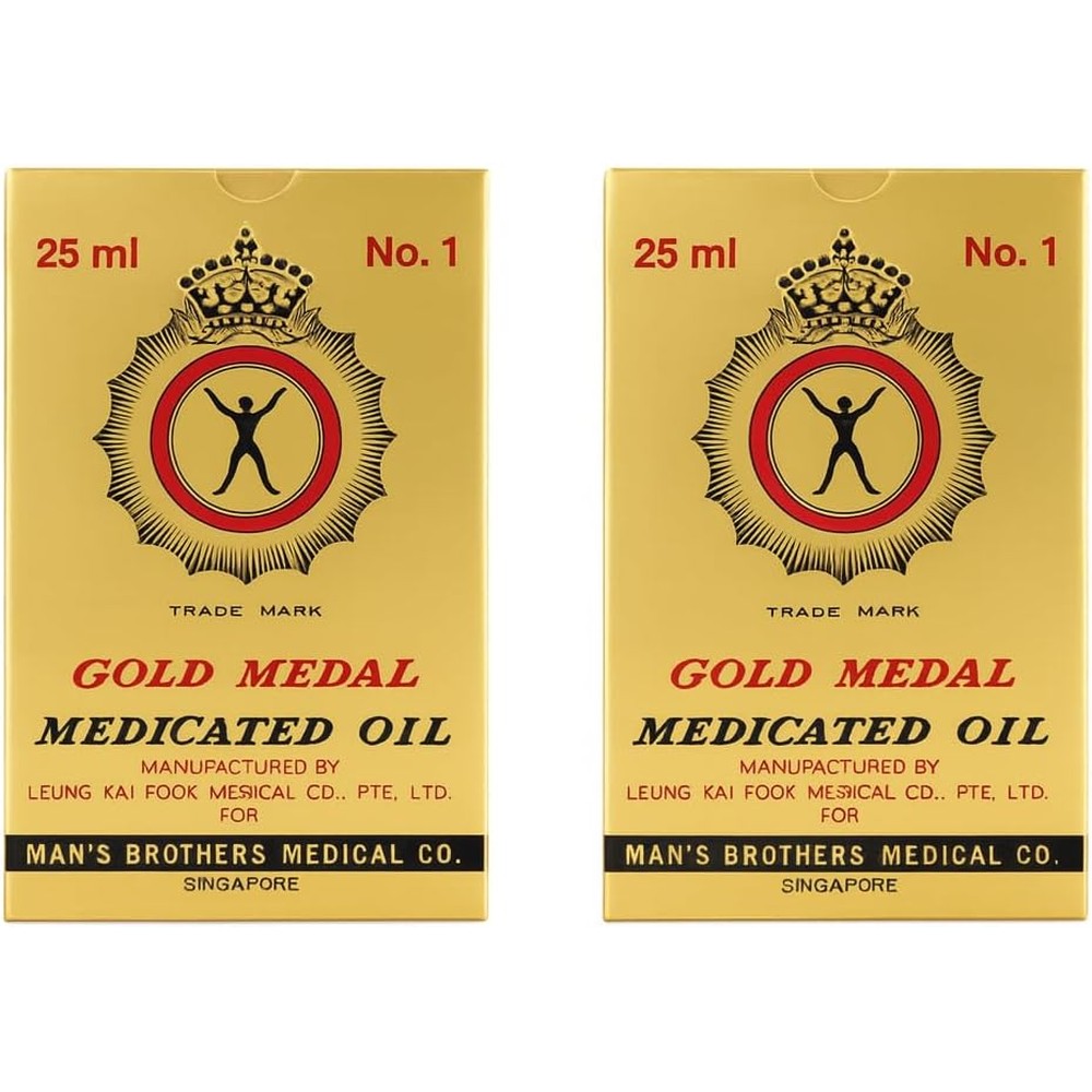 SayYes Gold Medal Man's Brother Medicated Oil front view for pain relief