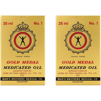 SayYes Gold Medal Man's Brother Medicated Oil front view for pain relief