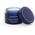 CANNABIOLOGY EST. 2016 Cooling Chest Balm jar front view featuring eucalyptus and holy basil ingredients.