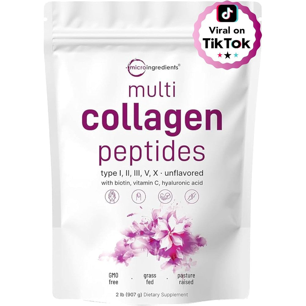 Micro Ingredients Multi Collagen Peptides front view pouch packaging