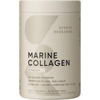Sports Research Marine Collagen Peptides front view authentic imported supplement container.