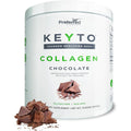 Preferred Elements Keto Collagen Chocolate Flavor Powder front view of the packaging container.