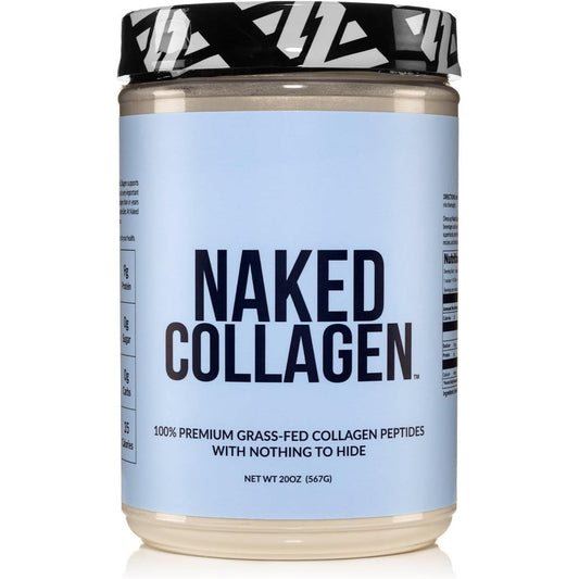 NAKED Nutrition Collagen Peptides 20 Ounce tub front view unflavored protein powder