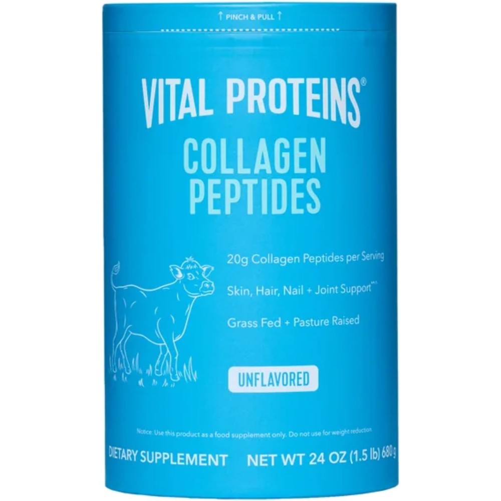 Vital Proteins Collagen Peptides unflavored powder 24 ounce front view container