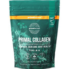 Primal Harvest Collagen Peptides 10 Ounce container front view showing premium packaging and grass-fed bovine source certification