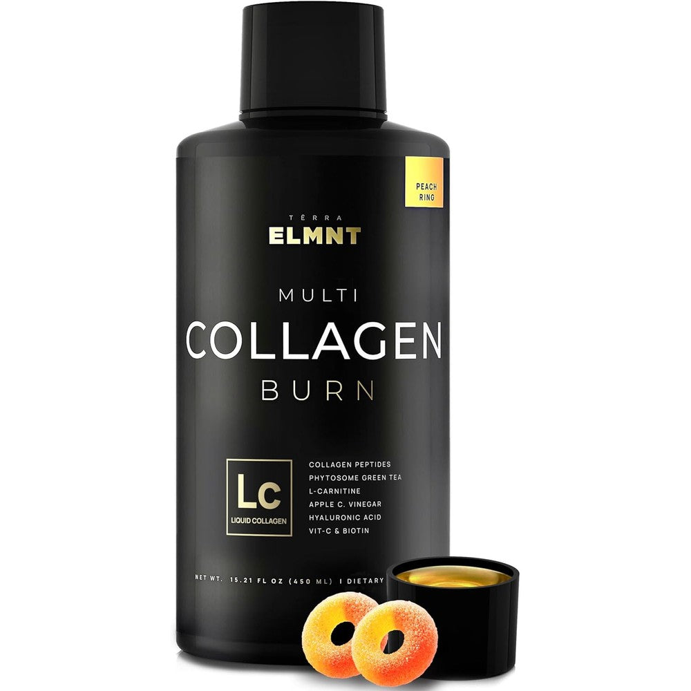 Terra Elmnt Multi Collagen Burn Liquid 15.21 Fluid Ounces front view for anti aging skin care
