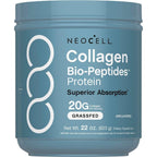 NeoCell Collagen Bio Peptides Powder 22 Ounce front view container showcasing grassfed protein supplement benefits.