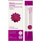 FOODOLOGY Coleology Fiber Jelly Sticks box front view showing grape and prune illustrations.