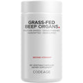Codeage grass fed beef organs supplement bottle front view