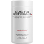Codeage grass fed beef organs supplement bottle front view