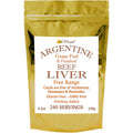 CurEase Argentine grass fed beef liver powder front view bottle supplement