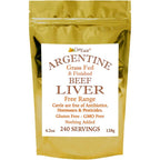 CurEase Argentine grass fed beef liver powder front view bottle supplement