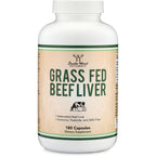 Double Wood Supplements Grass Fed Beef Liver front view bottle packaging