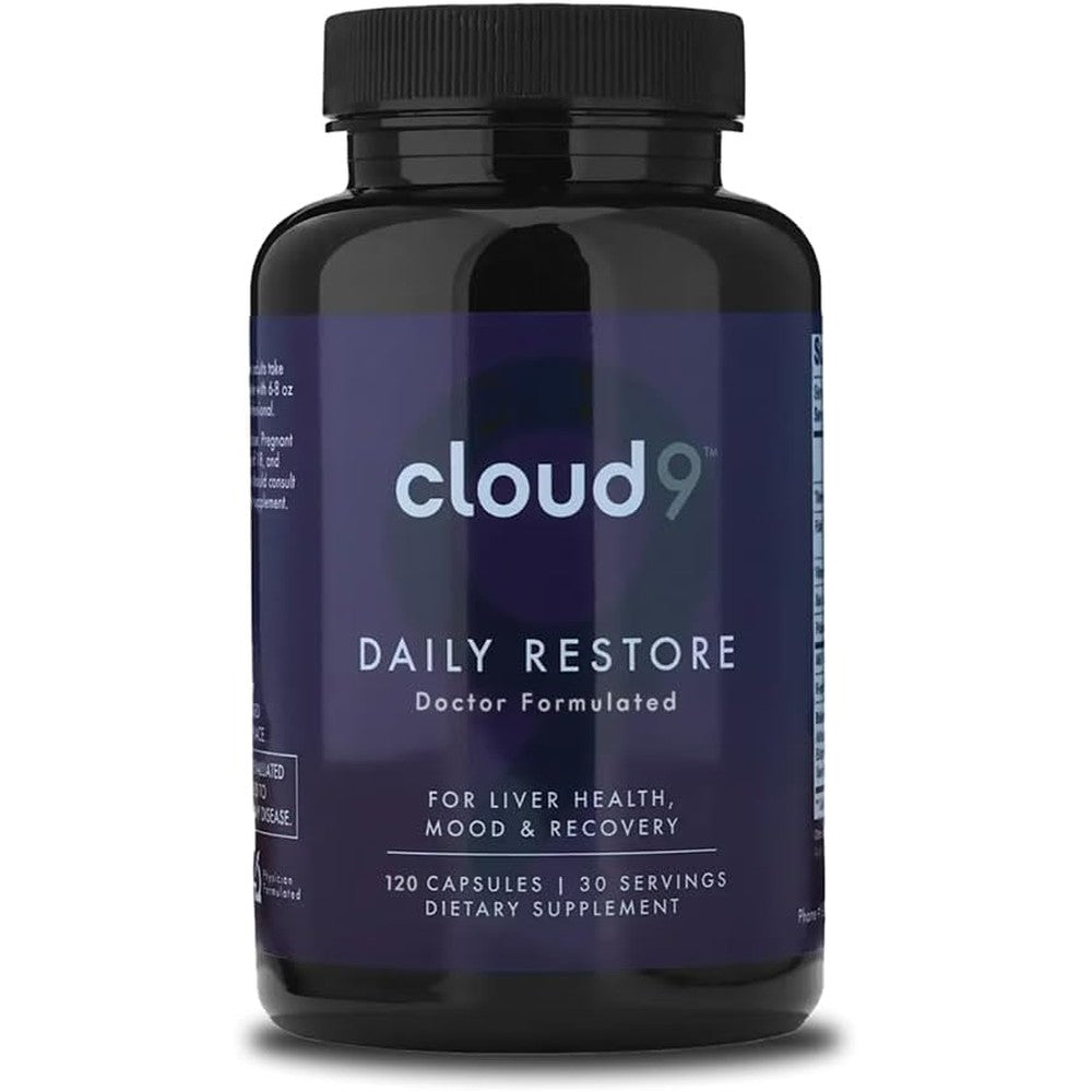 Cloud9 By Rebound Daily Restore liver detox bottle front view