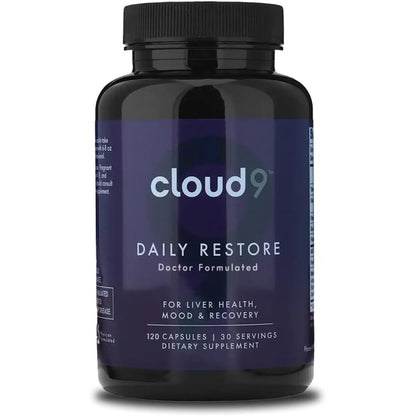 Cloud9 By Rebound Daily Restore liver detox bottle front view