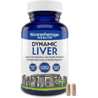 Stonehenge Health Dynamic Liver Siliphos Milk Thistle Formula front bottle view for liver detoxification support.