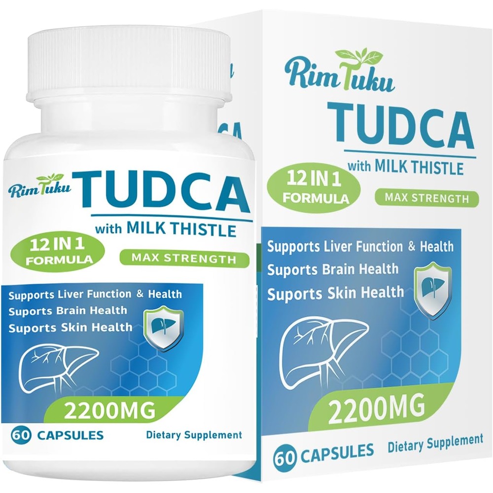 RimTuku TUDCA 2200mg liver support bottle front view