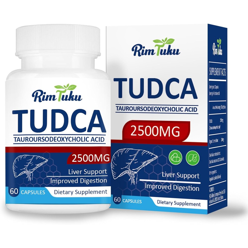RimTuku TUDCA bile salts liver detox front view supplement bottle