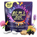 Tzaxyan 20 in 1 beef organ supplement bottle front view