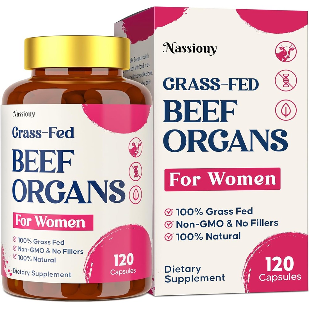 Nassiouy 12 In 1 Beef Organ Supplement front view