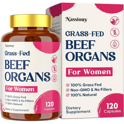 Nassiouy 12 In 1 Beef Organ Supplement front view