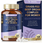 Totaria Super Beef Organ Supplement For Women 120 Capsules front product view bottle