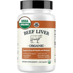 Left Coast Performance organic grass fed beef liver supplement bottle front view