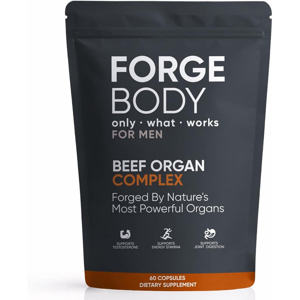 Kxvude Forgebody Beef Organ Complex 60 Capsules front packaging