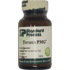 Standard Process Thymus PMG 90 Tablets front view bottle for immune health support.