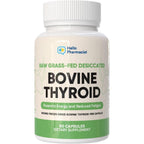 HelloPharmacist Raw Desiccated Bovine Thyroid front view bottle supplement