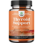 Natures Craft Herbal Thyroid Support Complex front view of amber bottle