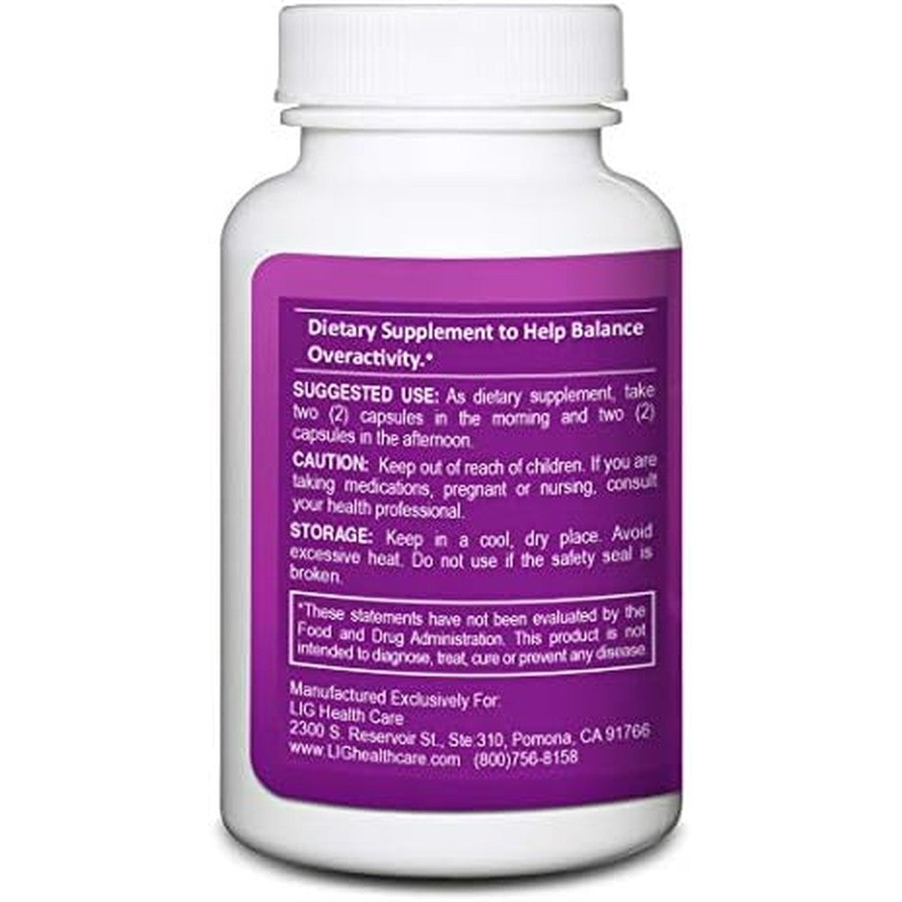 LIG Health Care Thyroid Soothe 60 Capsules front bottle view
