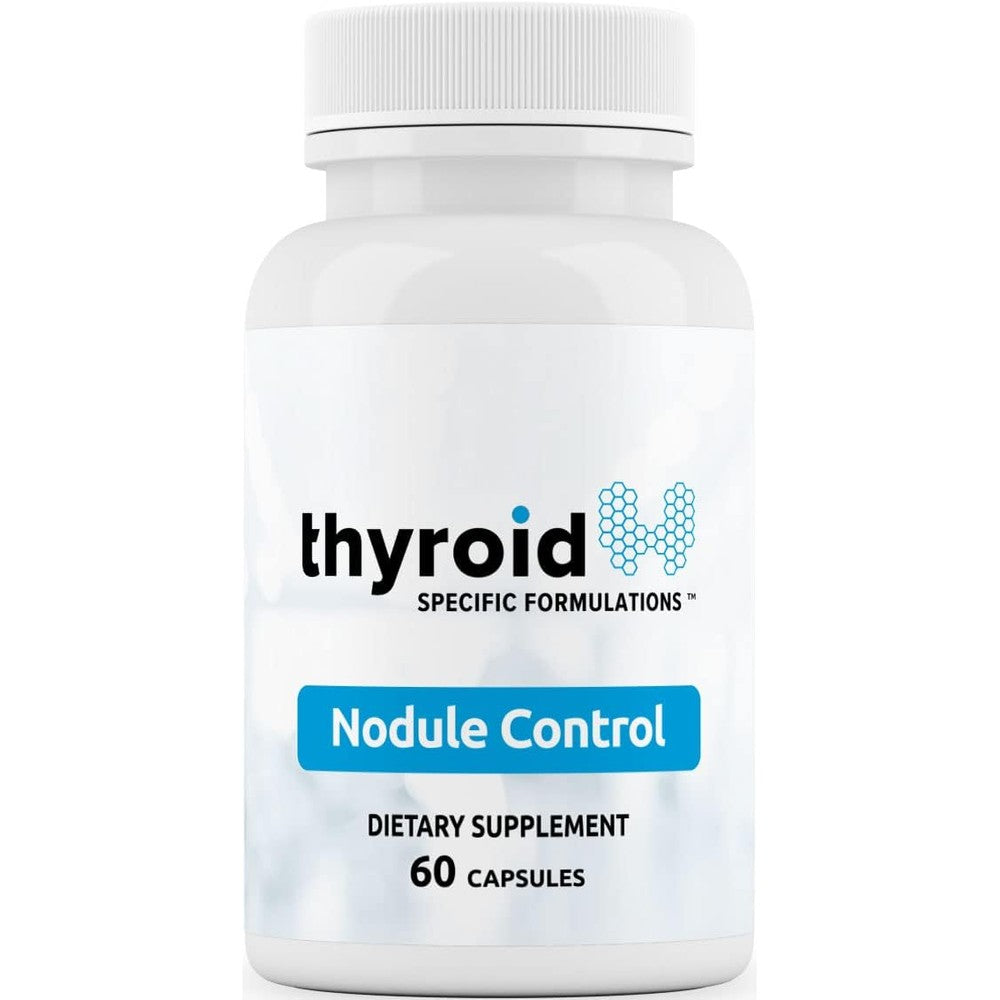 Thyroid Specific Formulations Thyroid Nodule Control 60 capsules front view bottle for natural thyroid support.